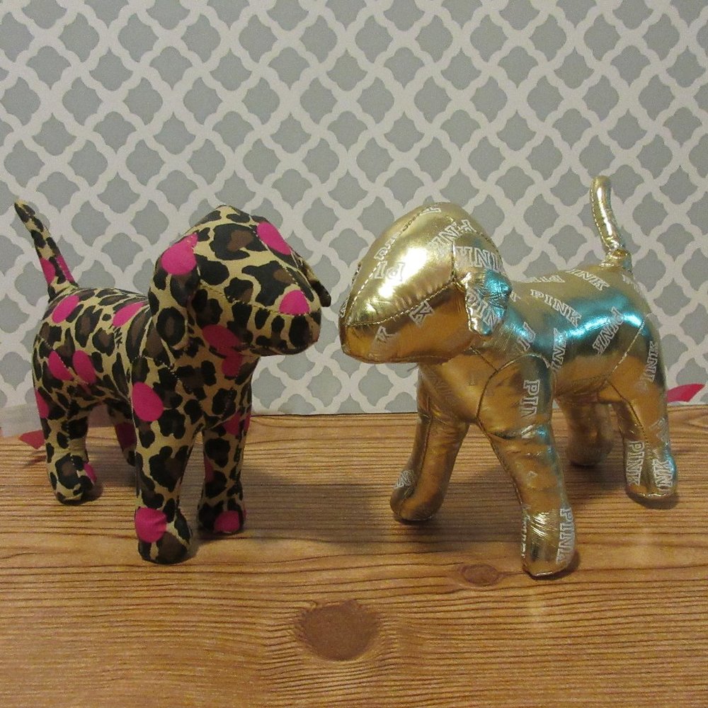 PINK Victoria's Secret Stuffed Dogs set of 2